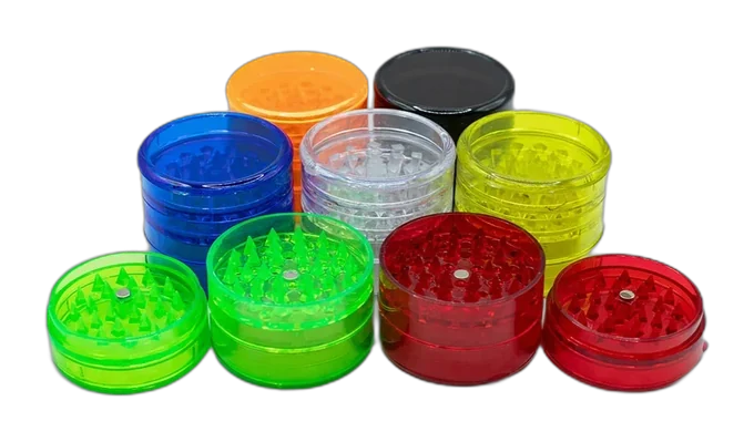 Acrylic Magnetic Tobacco Grinder Assorted Colours