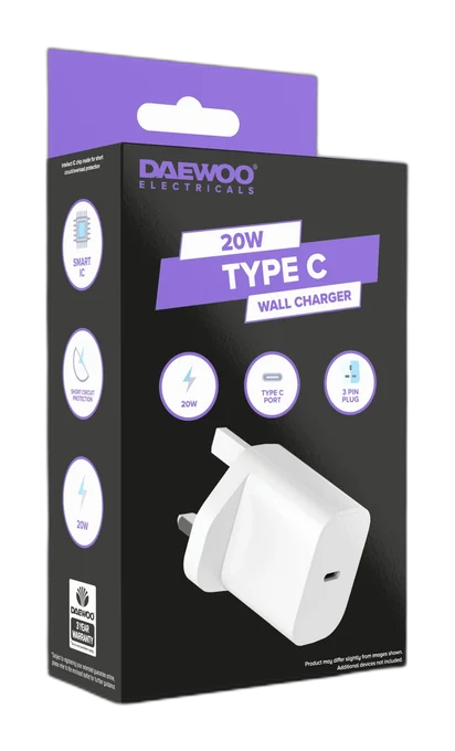 Daewoo 20W Type C Wall Charger