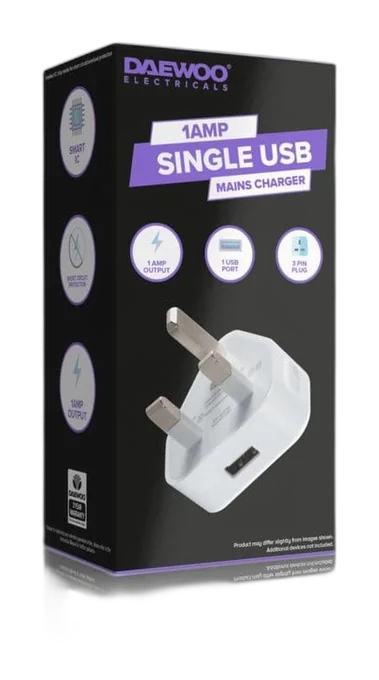 Daewoo USB Mains Charger