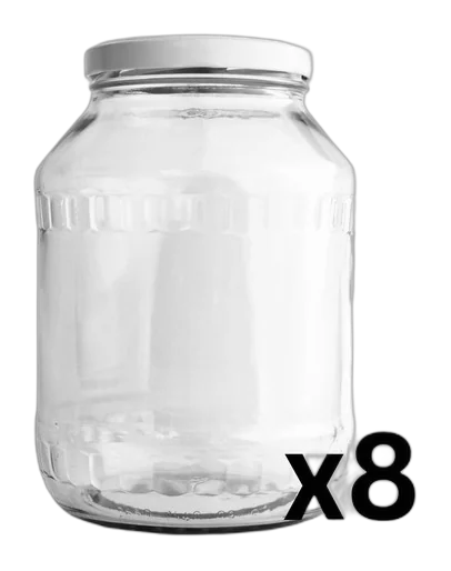 Glass Stash Jar With Cork Lid Assorted