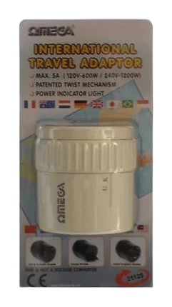 Omega USB Travel Adaptor 2.4A
