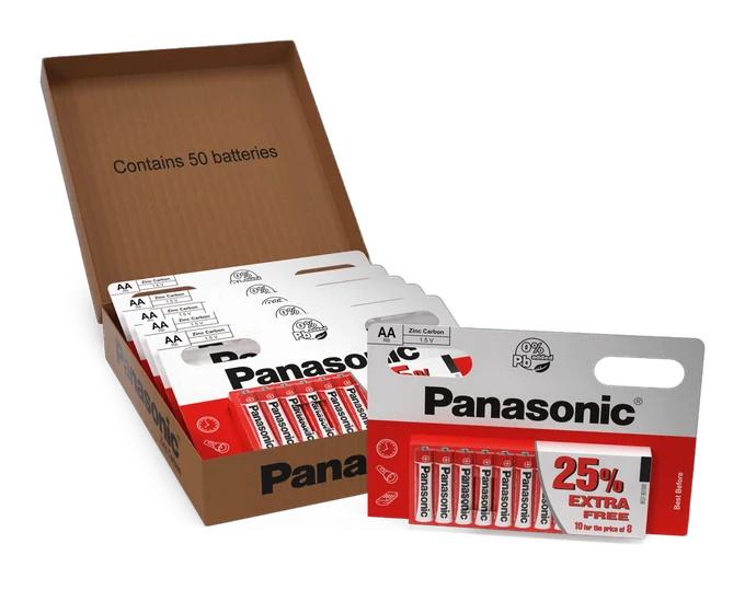 Panasonic AAA Zinc Carbon Batteries